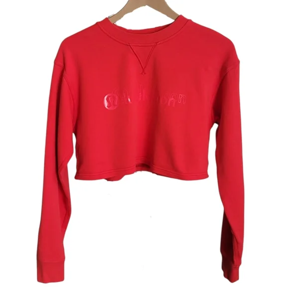 Lululemon All Yours Cropped Crew *Lunar New Year in Love Red - Picture 6 of 11